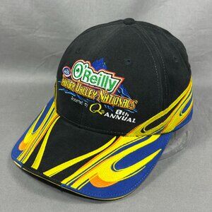 O'Reilly Thunder Valley NHRA Hat Cap Black Bristol Dragway Tennessee TN USA Mens